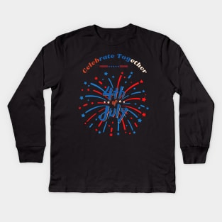 4th of July USA Independence Day Kids Long Sleeve T-Shirt